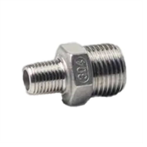ข้อต่อตรงสแตนเลส Stainless Fitting Hix Nipple (เกลียวนอก)